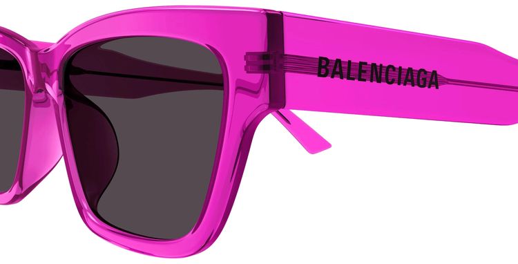 Balenciaga Square Sunglasses FuchsiaGrey