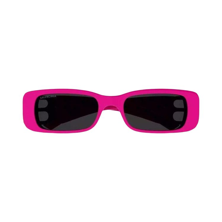 Balenciaga Rectangular Frame Sunglasses PinkGoldGrey