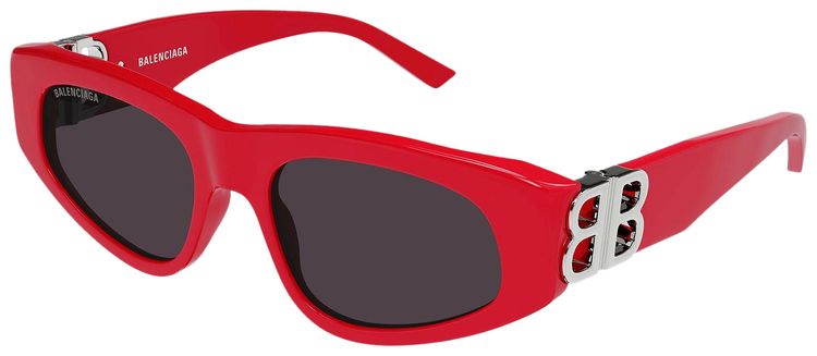 Balenciaga Cat Eye Glasses RedSilverGrey