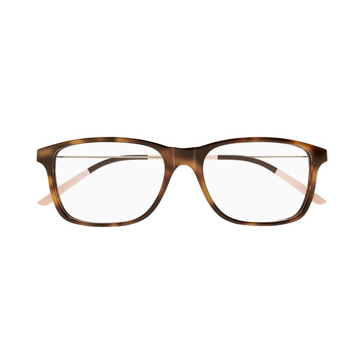Gucci Square Eyeglasses HavanaGold
