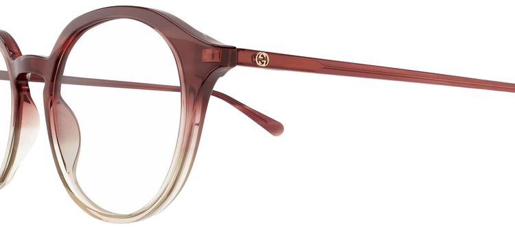 Gucci Round Eyeglasses Red