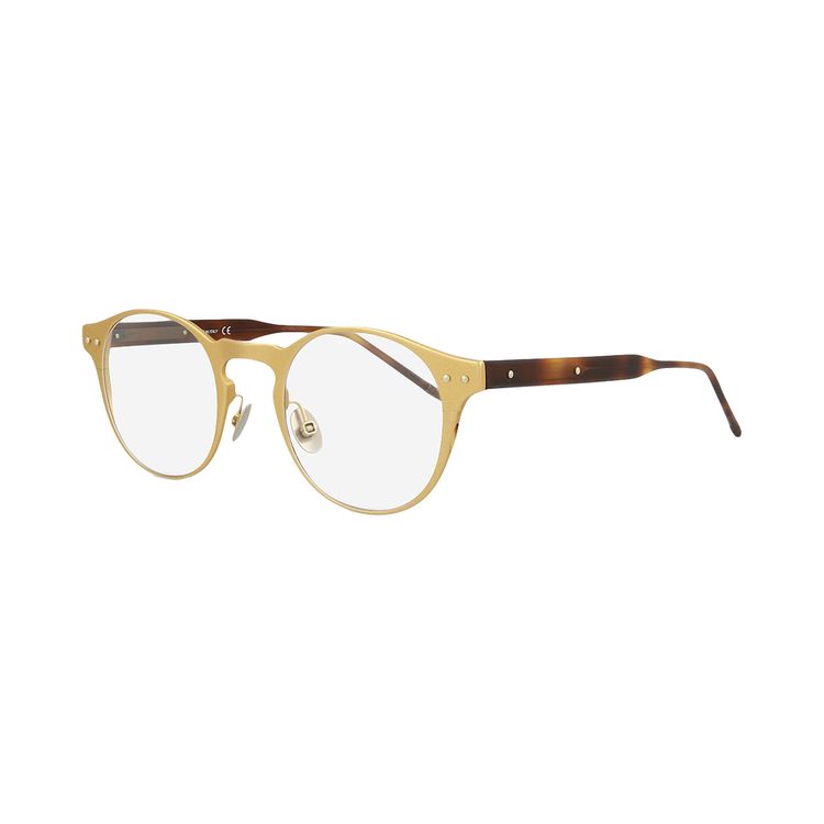 Bottega Veneta Round Eyeglasses BronzeHavana
