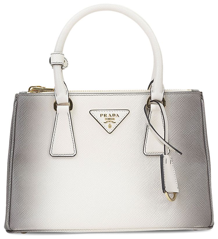 Prada Galleria Saffiano Leather Bag Grey
