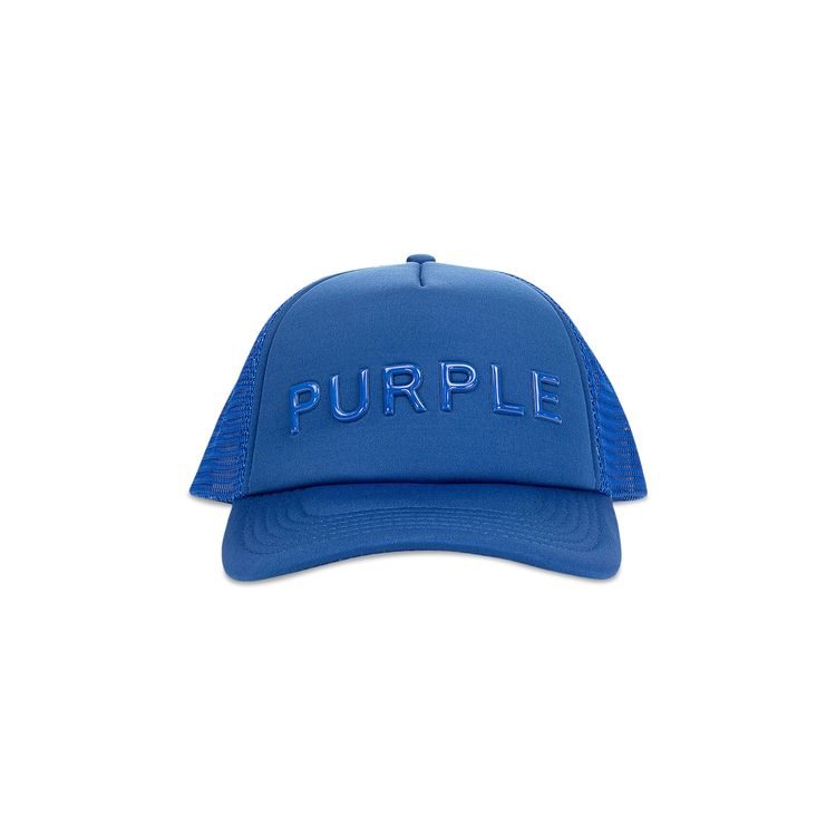 PURPLE BRAND Purple Silicone Foam Trucker Hat Blue