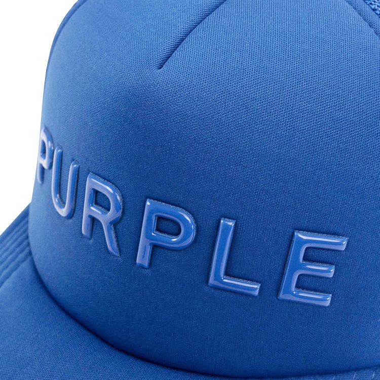 PURPLE BRAND Purple Silicone Foam Trucker Hat Blue
