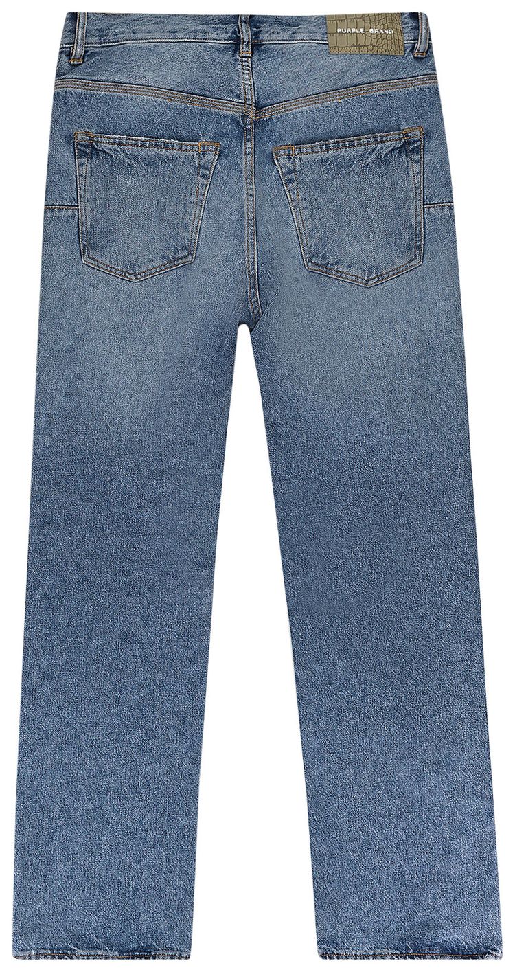 PURPLE BRAND Stone Wash Destroy Skinny Jeans Indigo