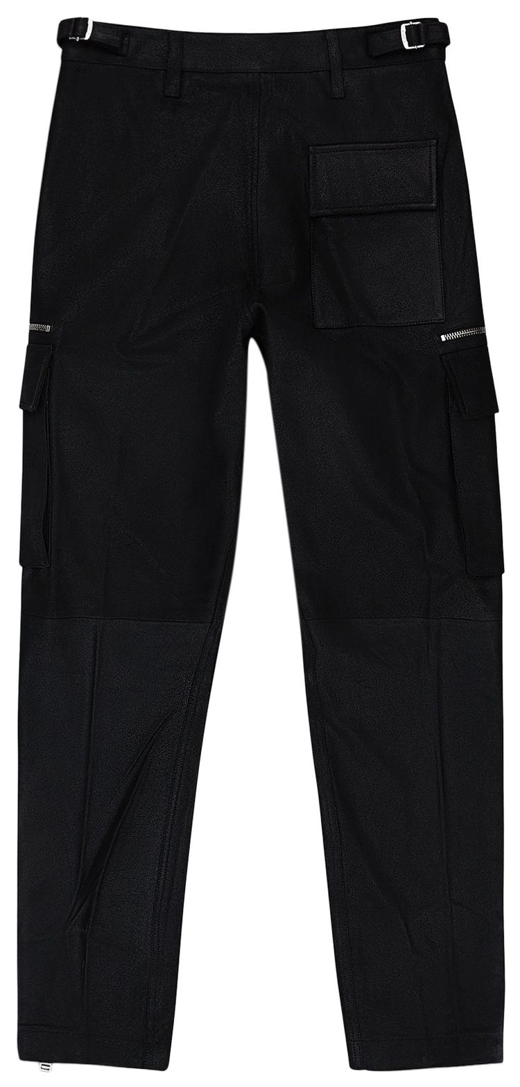 PURPLE BRAND Suede Zip Cargo Pant Black