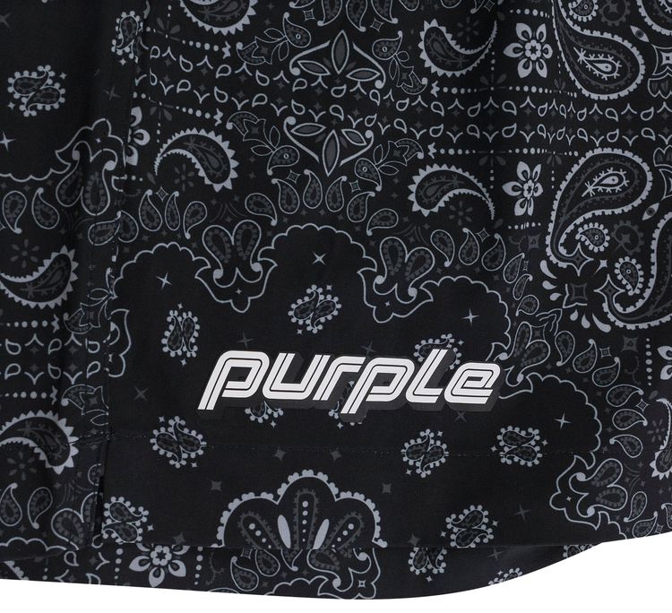 PURPLE BRAND Polyester All Round Short Black