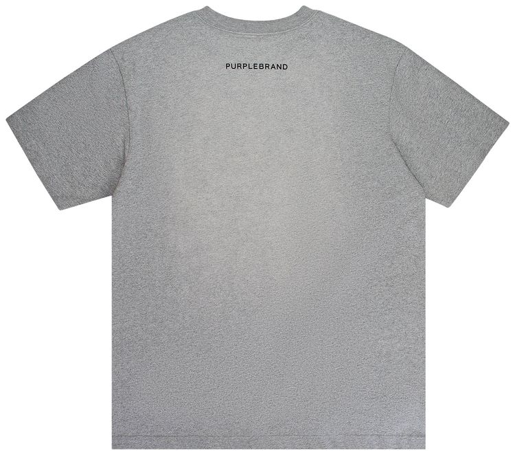 PURPLE BRAND Heavy Jersey Short Sleeve Tee Heather