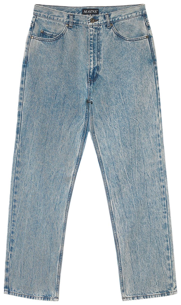 MAINS Washed Jeans Blue