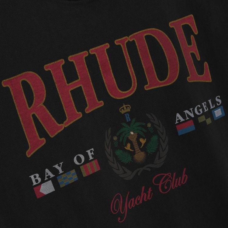 Rhude Bay Of Angels Yacht Tee Vintage Black