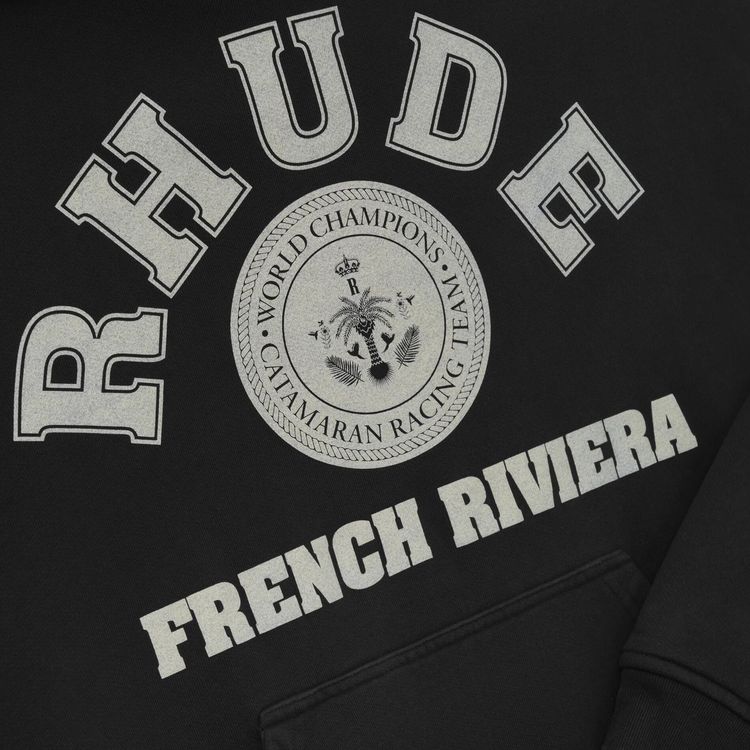 Rhude French Riviera Hoodie Vintage Black