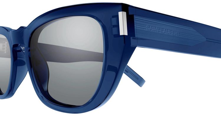 Saint Laurent Cat Eye Frame Sunglasses Blue