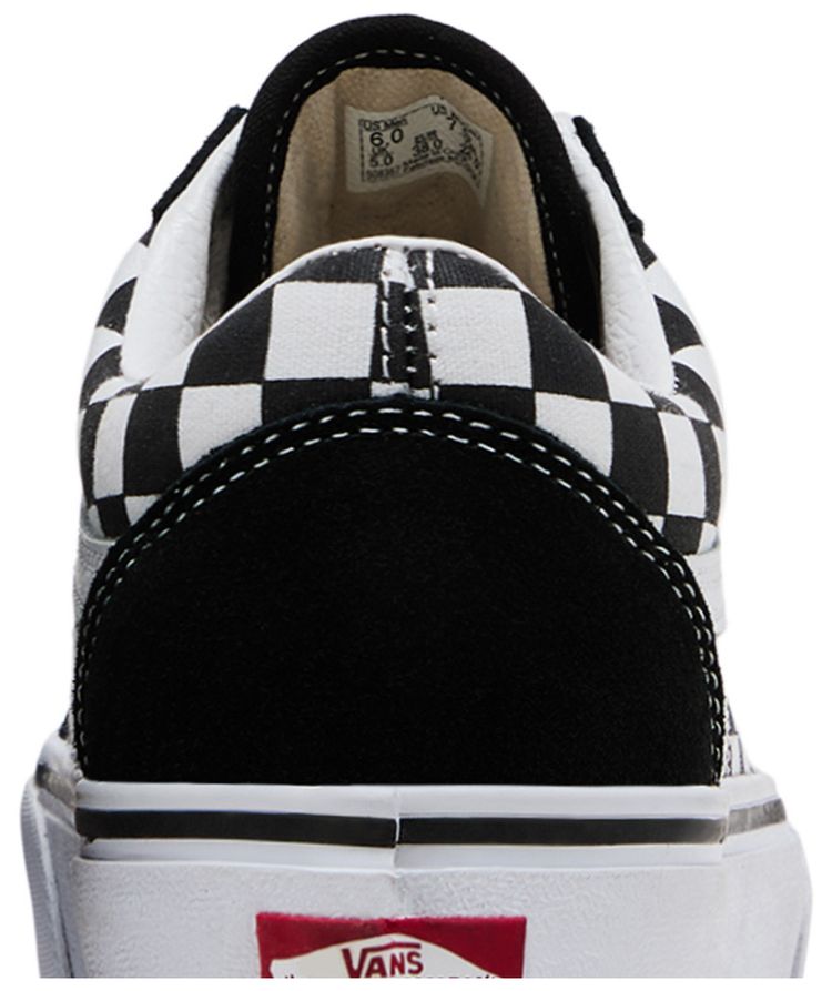 Vans Old Skool Platform Black White Checkerboard