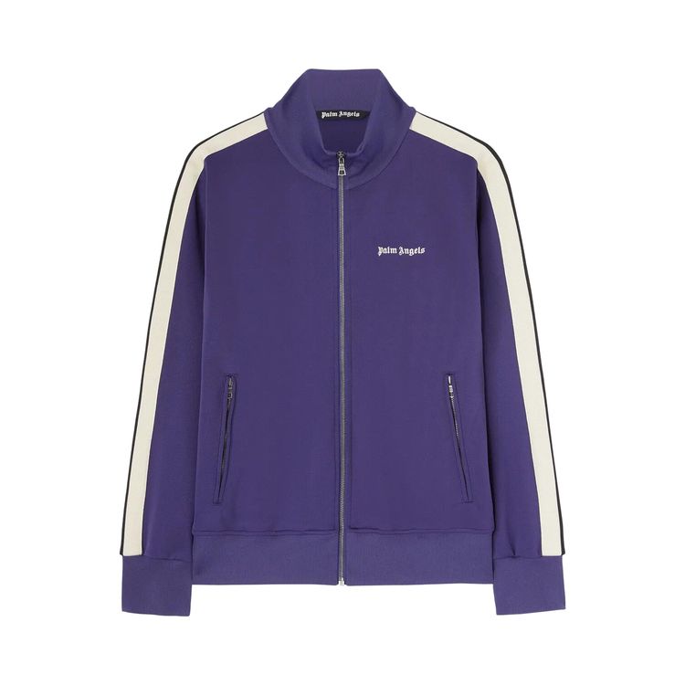 Palm Angels Classic Logo Track Jacket Navy Blue