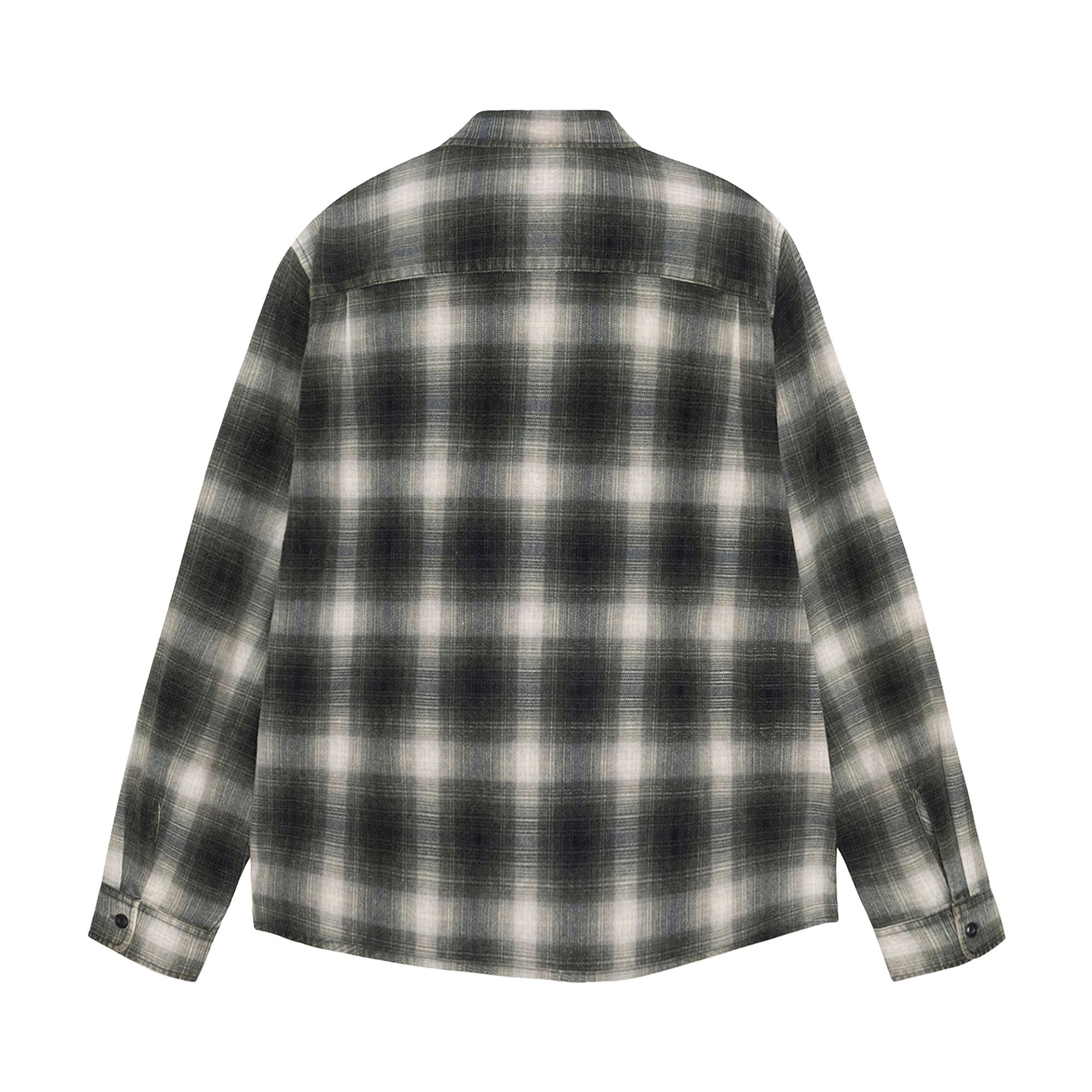 Buy Stussy Rocco Flannel Plaid Shirt 'Grey' - 1110343 GREY | GOAT