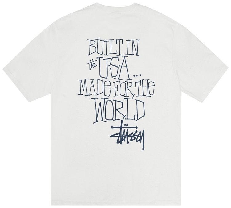 Stussy Built In USA Tee Pigment Dyed Natural