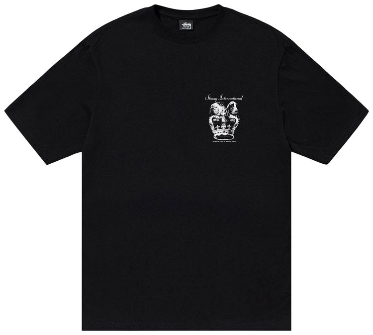 Stussy Dog Crown Tee Black