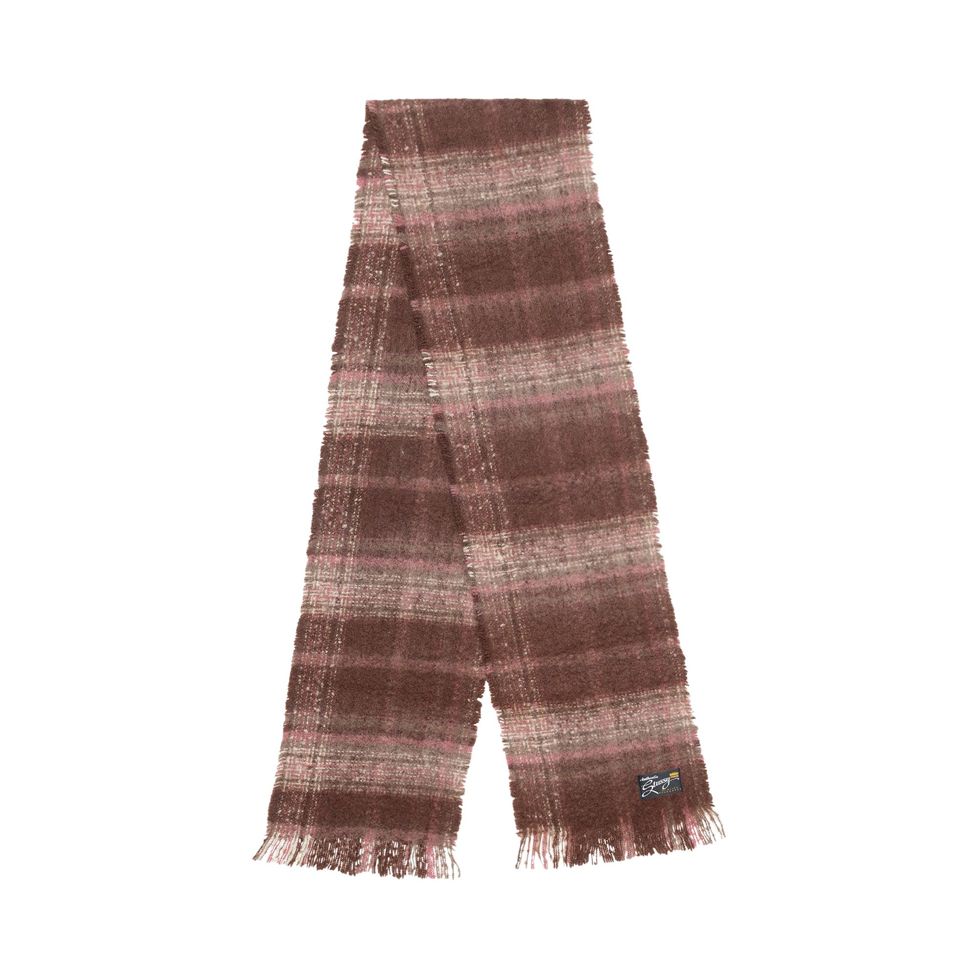 Buy Stussy Plaid Scarf 'Burgundy Plaid' - 138946 BURG | GOAT