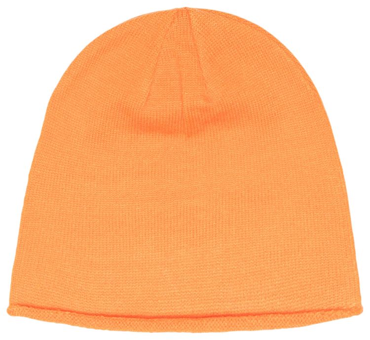 Stussy Skullcap Chain Stitch Rolled Edge Orange