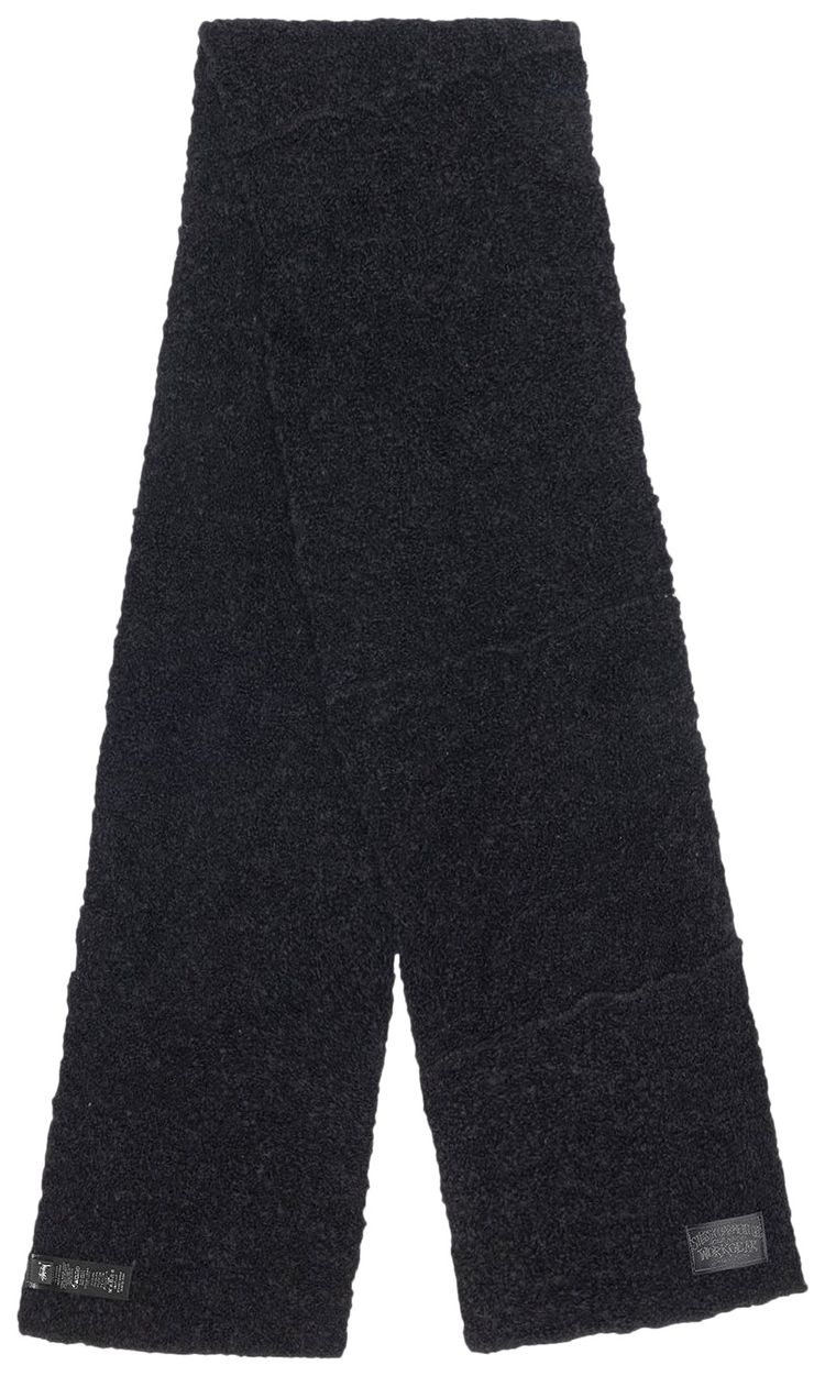Stussy Pieced Alpaca Wool Scarf Black