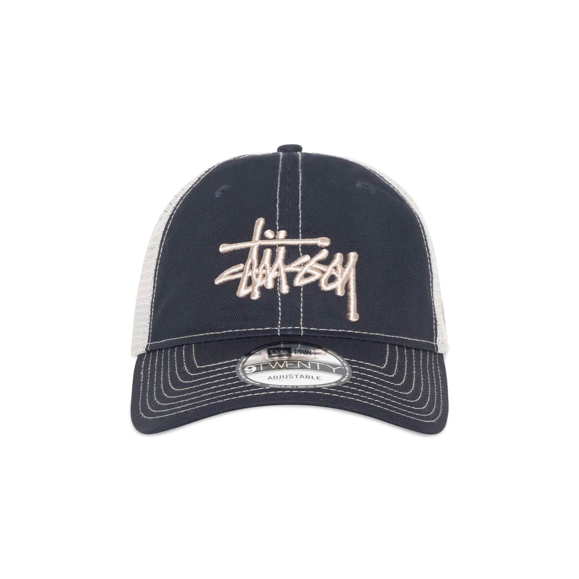 帽子 Stussy Basic Trucker 9twenty Cap Navy Stussy New Era 9Twenty Tonal Basic Trucker Cap Deep Navy