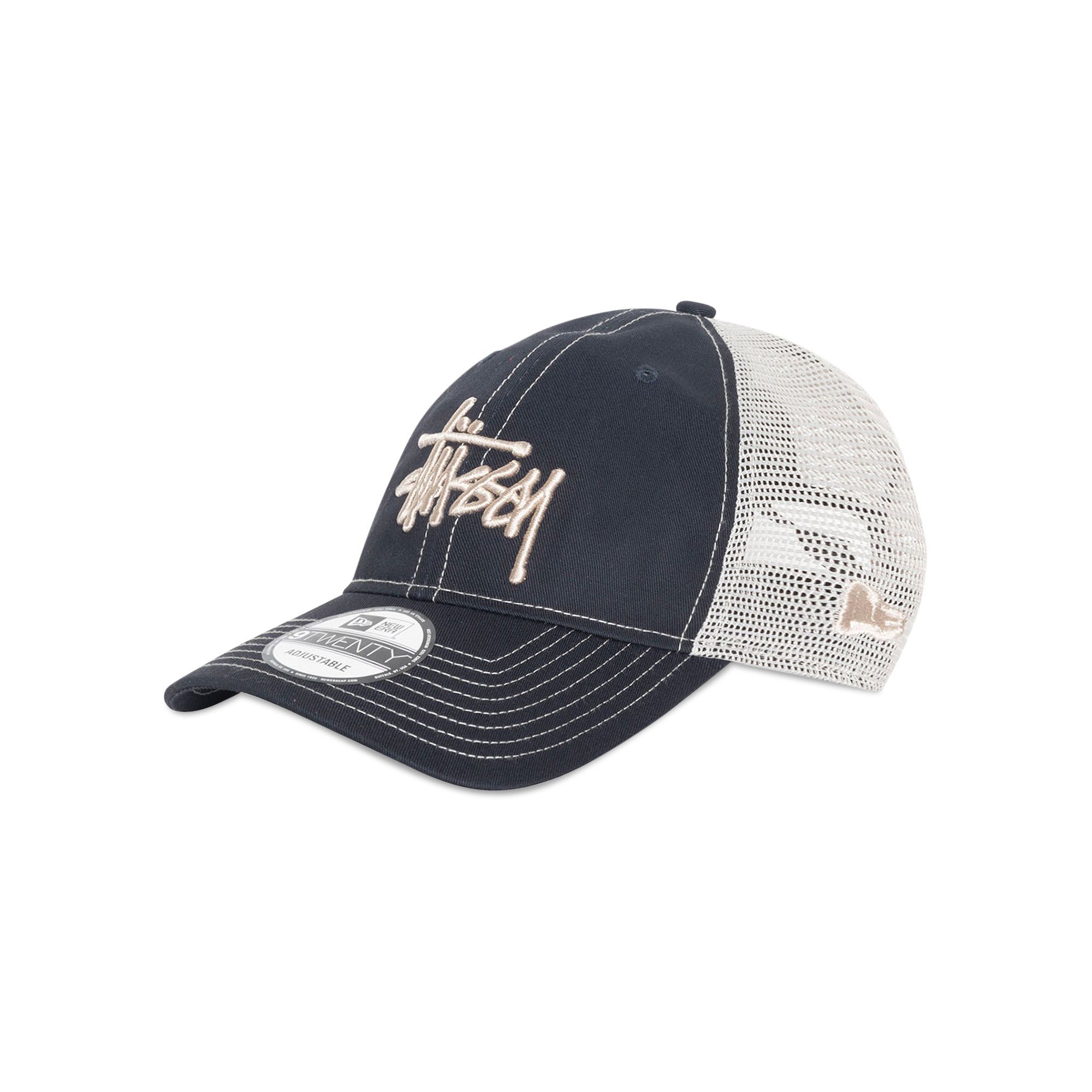 帽子 Stussy Basic Trucker 9twenty Cap Navy Buy Stussy New Era 9TWENTY Basic Trucker 'Navy' - 1311126