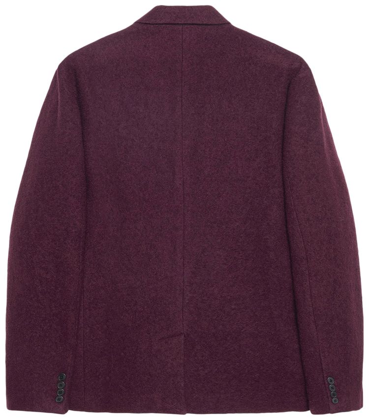 Stussy Blazer Textured Wool Wine