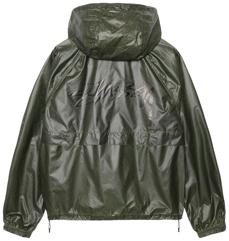 Stussy Beach Shell Cracked Ripstop Lime