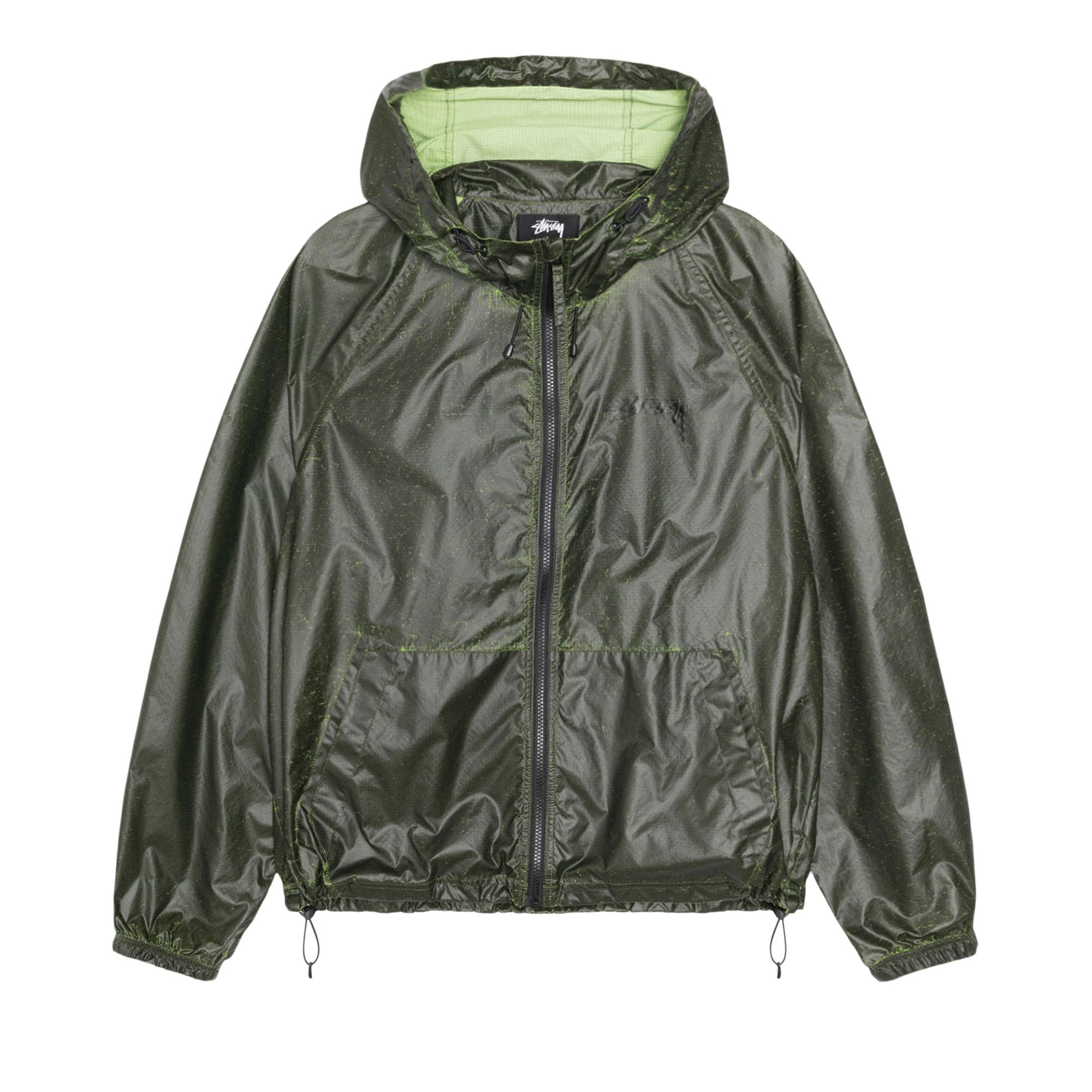 Buy Stussy Beach Shell Cracked Ripstop 'Lime' - 115807 LIME