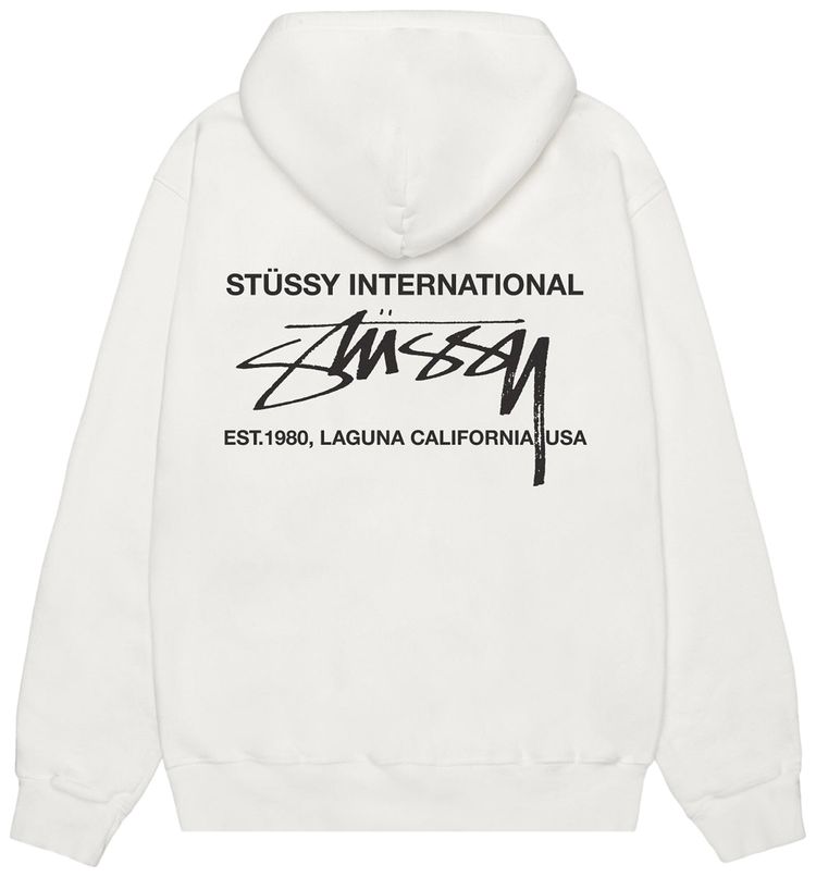 Stussy Smooth International Hoodie Pigment Dyed Natural