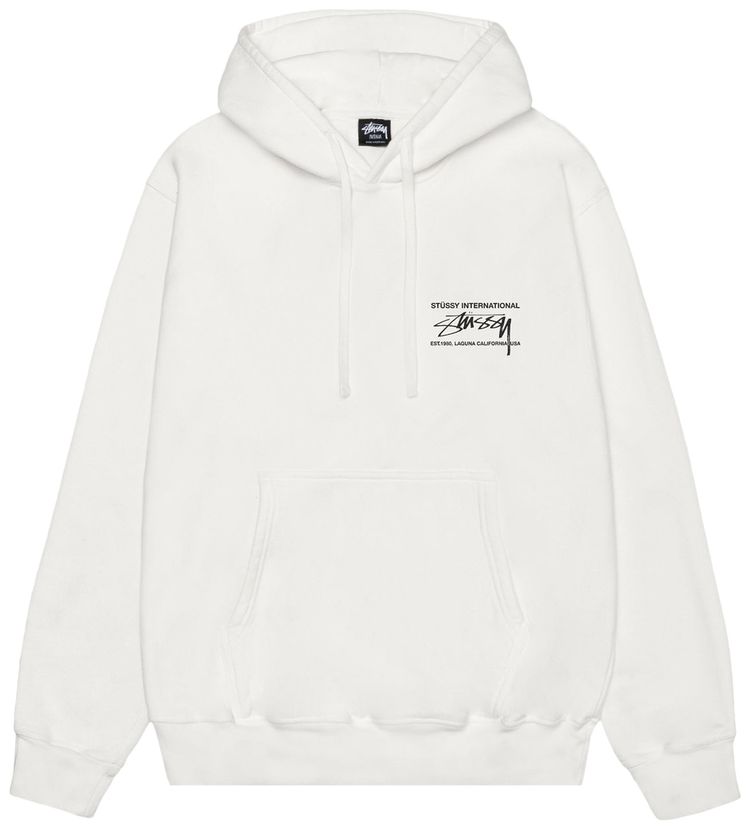 Stussy Smooth International Hoodie Pigment Dyed Natural