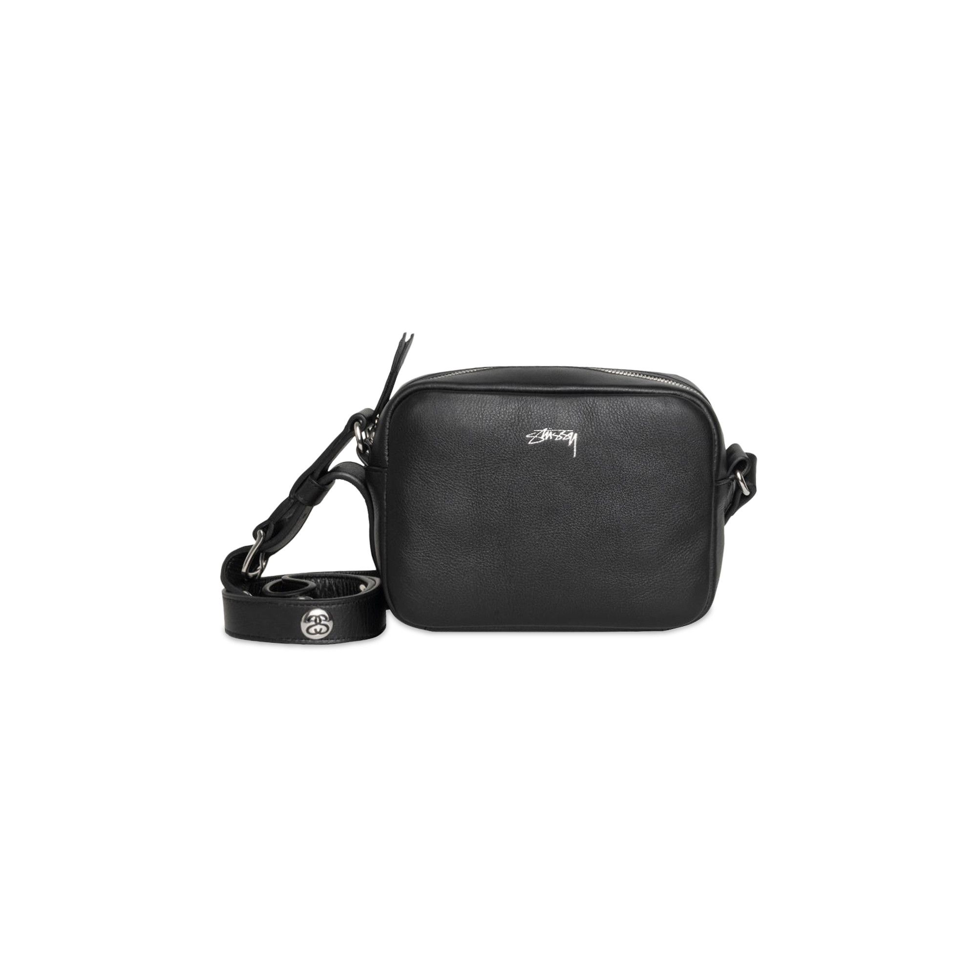 Stussy SS LINK LEATHER SIDE POUCH レザー Buy Stussy SS Link Leather Side Pouch 'Black' - 134262 BLAC
