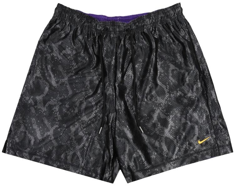 Nike Kobe Dri FIT Standard Issue Reversible Basketball Shorts BlackField PurpleAmarillo