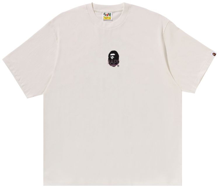 BAPE Ape Head Relaxed Fit Tee Ivory