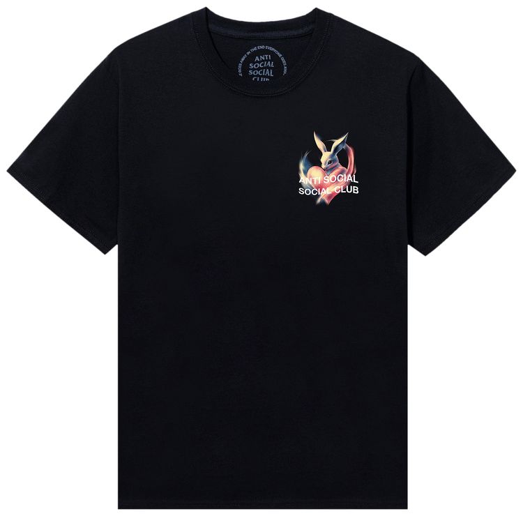 Anti Social Social Club Rabbit Love Tee Black