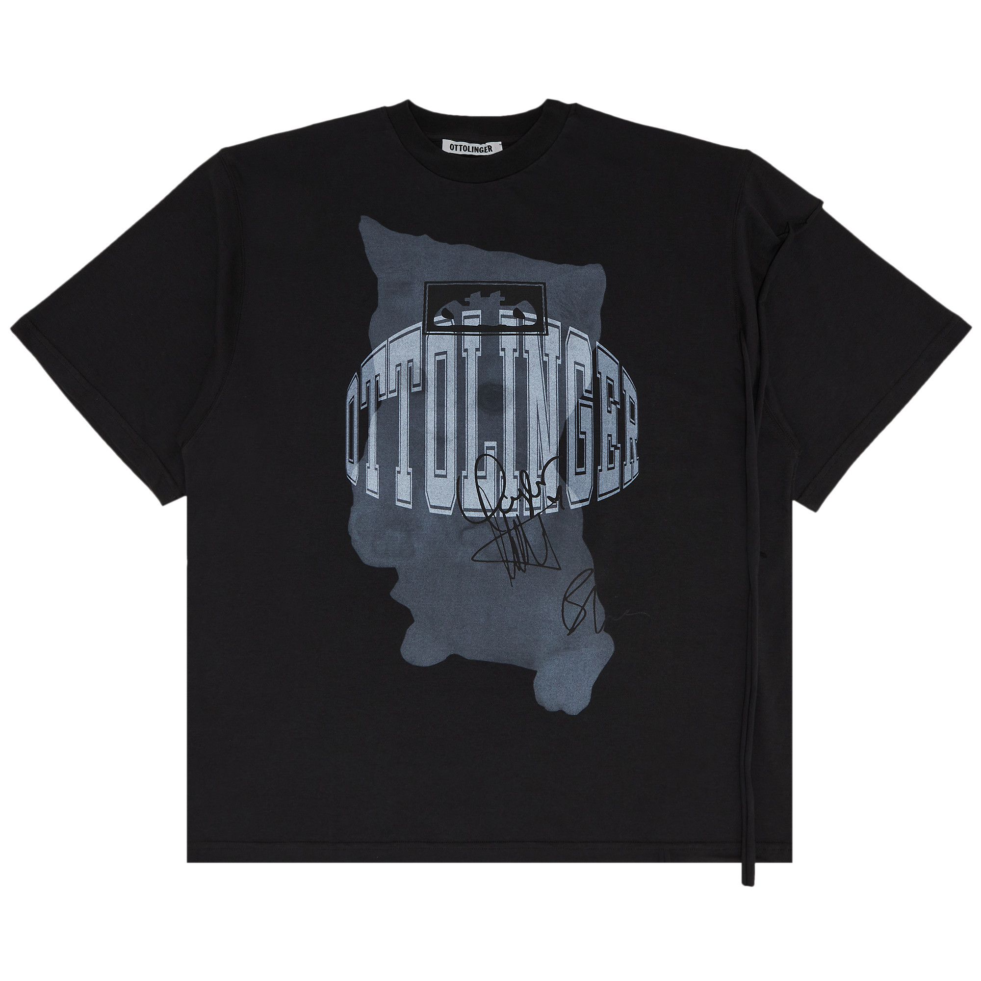 少し豊富な贈り物 Deconstructed Ottolinger Buy Oversized 'Black T-Shirt トップス