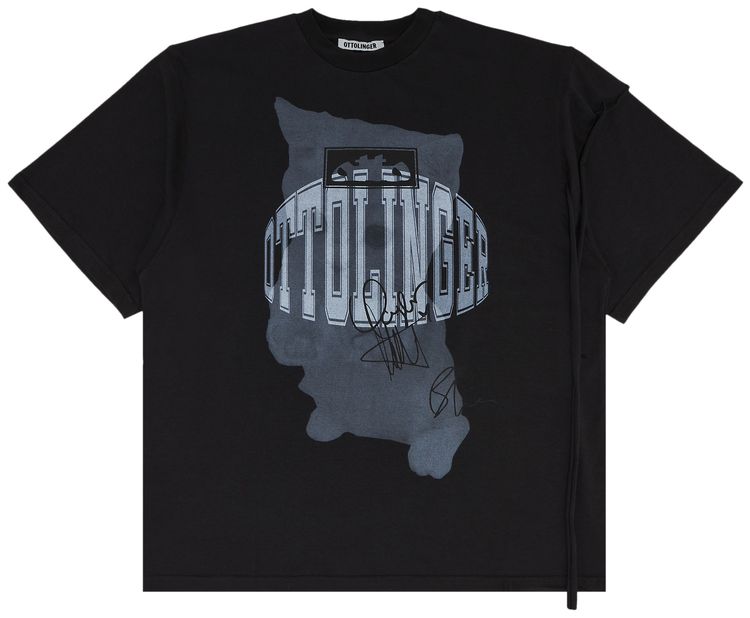 Ottolinger Deconstructed Oversized T Shirt Black