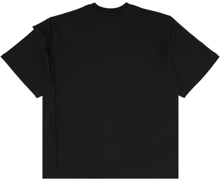 Ottolinger Deconstructed Oversized T Shirt Black