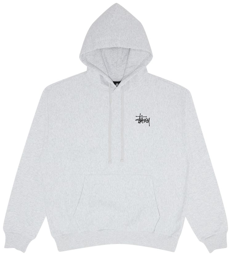 Stussy Basic Hoodie Ash Heather
