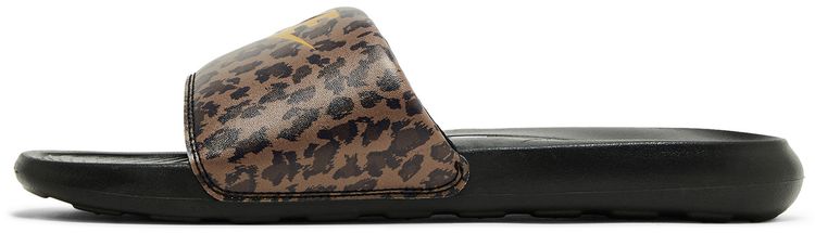 Nike Wmns Victori One Printed Slide Leopard   Archaeo Brown