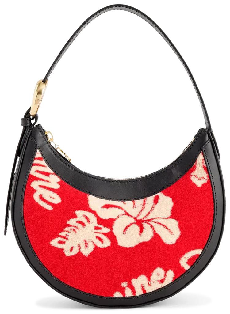 Marine Serre Jersey Jacquard Towels Eclips Mini Bag Red