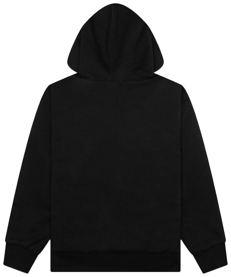 BAPE College Puffy Relaxed Fit Pullover Hoodie Black