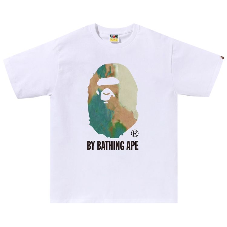 BAPE Tie Dye By Bathing Ape Tee WhiteBeige