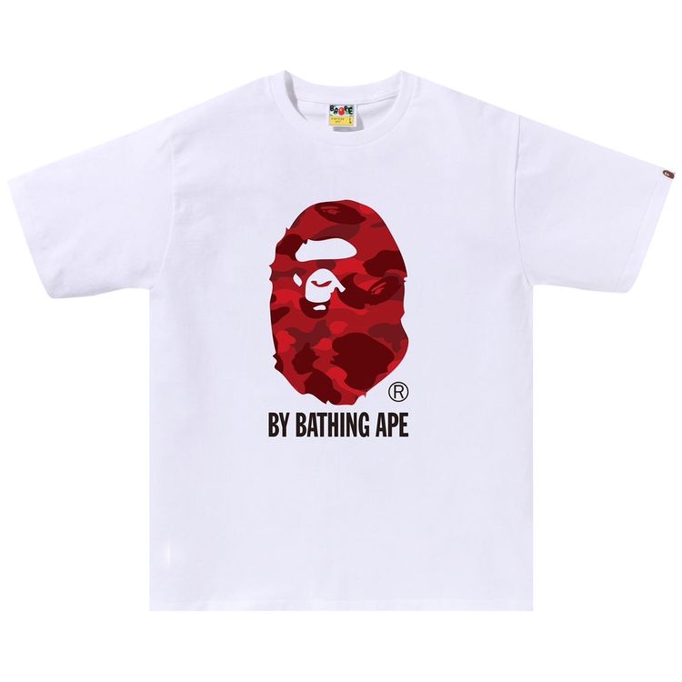 BAPE Color Camo By Bathing Ape Tee WhiteRed