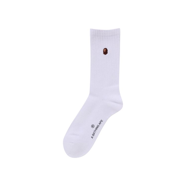 BAPE One Point Socks White