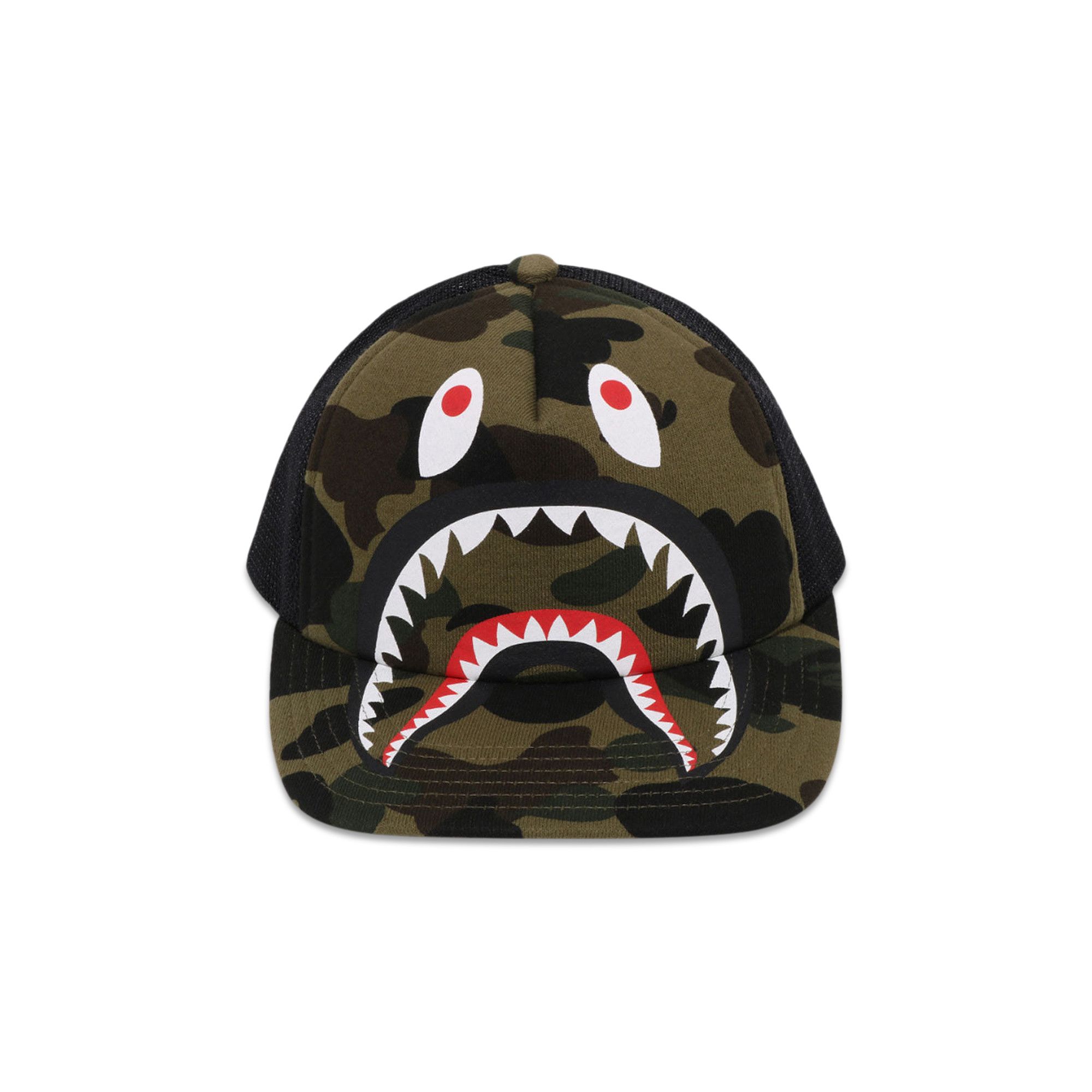 Buy BAPE 1st Camo Shark Mesh Cap 'Green' - 1K70 180 008 GREEN | GOAT