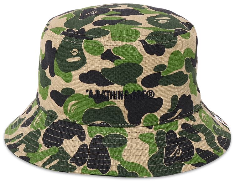 BAPE ABC Camo Logo Bucket Hat Green