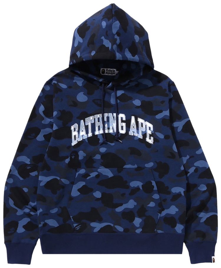 BAPE Color Camo Pullover Hoodie Navy
