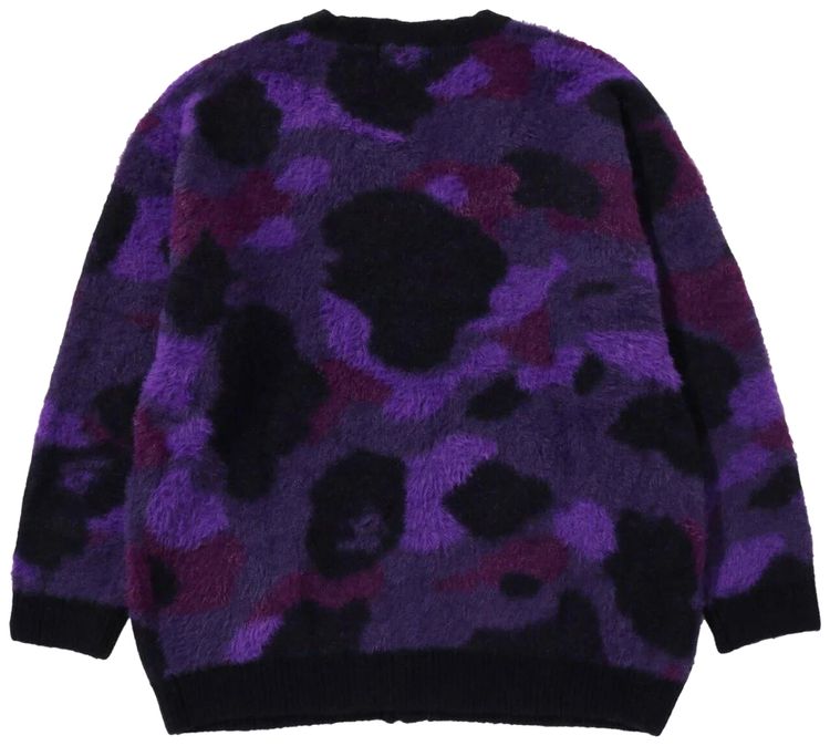 BAPE Color Camo Cardigan Purple